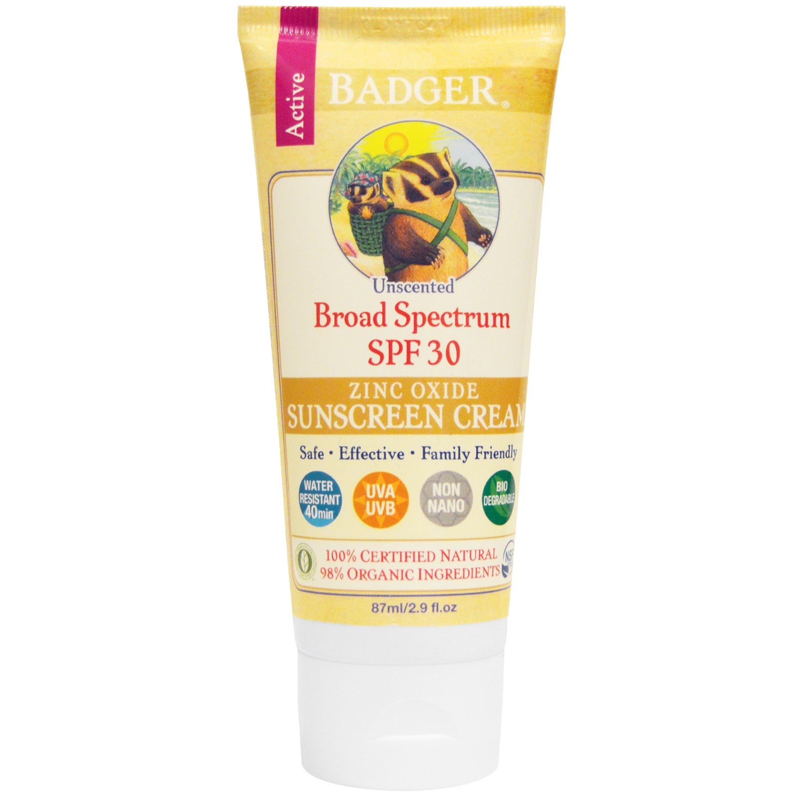 Badger All Natural Sunscreen SPF 30