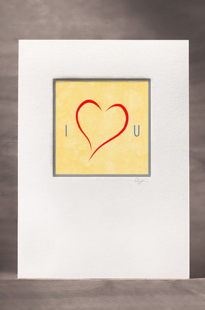 Deuxglass Paper Arts Cards i love you