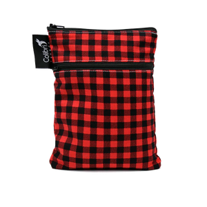 Colibri - Double Duty Reusable Mini Wet Bag - Plaid Pattern - All Things Being Eco - Zero Waste
