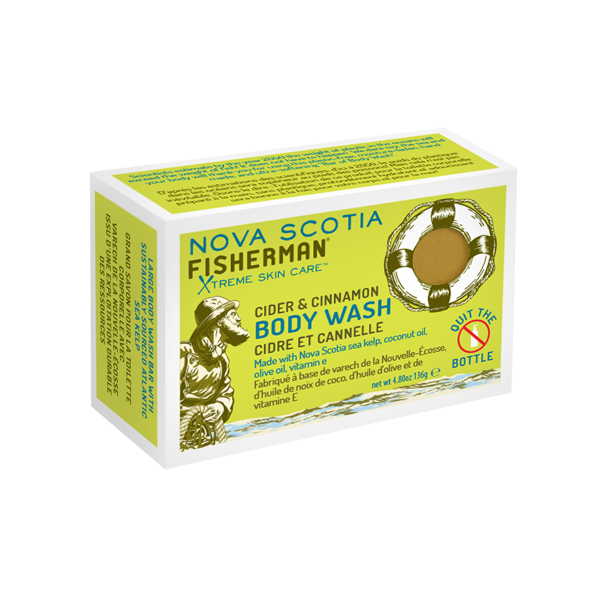 Nova Scotia Fisherman - Cider & Cinnamon Body Wash Bar Soap