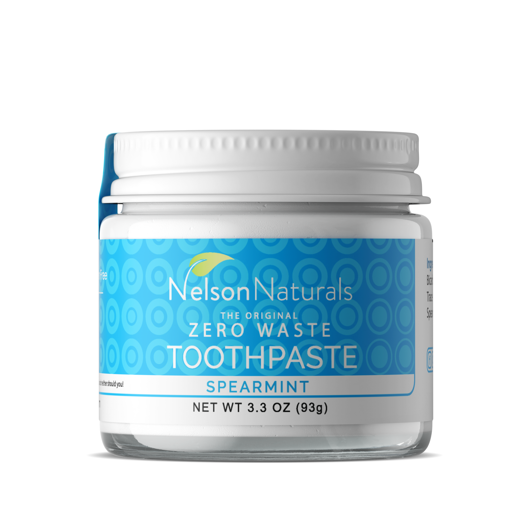 Nelson Naturals - Colloidal Silver Toothpaste - Spearmint 93g