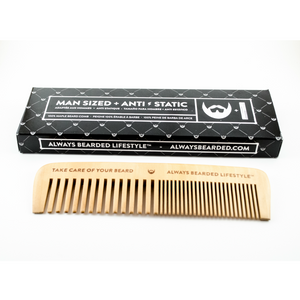 Always Bearded - Anti-Static Maple Wood Beard Comb All Things Being Eco CHilliwack