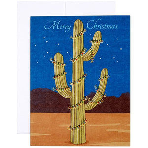 Decomposition Book - Christmas Cactus Greeting Card all things being eco chilliwack 100% post consumer recycled paper