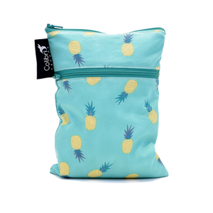 Colibri - Pineapple Double Duty Reusable Mini Wet Bag Made in Canada Zero Waste Bags All Things Being Eco