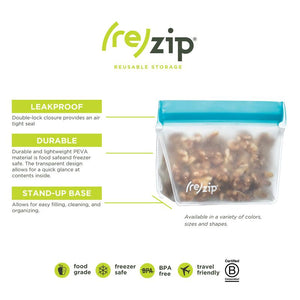 (re)zip - 1 Cup Stand Up Storage Bag (5 Pack) All Things Being Eco Chilliwack Zero Waste Living Store Refillery