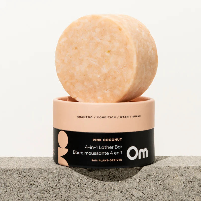 Om - Pink Coconut 4-in-1 Lather Bar