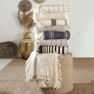 MOA - Minimalist 100% Turkish Cotton Throw Blanket