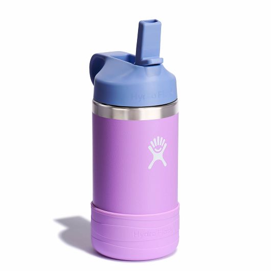 Hydro Flask - 12oz. Kids Wide Mouth Straw Cap And Boot Insulated Bottle - anemone - kids water bottles for school