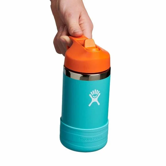 Hydro Flask - 12oz. Kids Wide Mouth Straw Cap And Boot Insulated Bottle