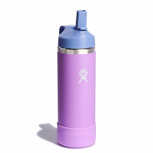 Hydro Flask - 18oz. Kids Wide Mouth Straw Cap And Boot Insulated Bottle - anemone colour