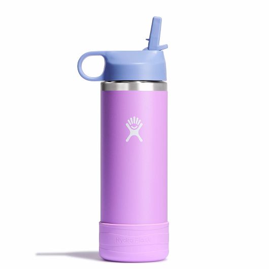 Hydro Flask - 18oz. Kids Wide Mouth Straw Cap And Boot Insulated Bottle