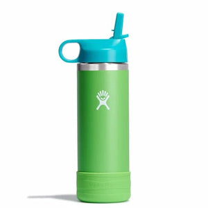 Hydro Flask - 18oz. Kids Wide Mouth Straw Cap And Boot Insulated Bottle - grass