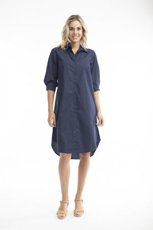 Orientique - Essentials Shirt Dress - all things being eco chilliwack canada