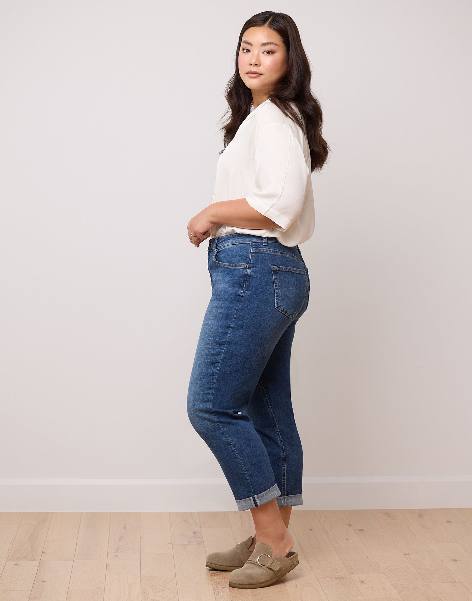 Second Yoga Jeans - Classic Rise Malia Relaxed London Blue 28"