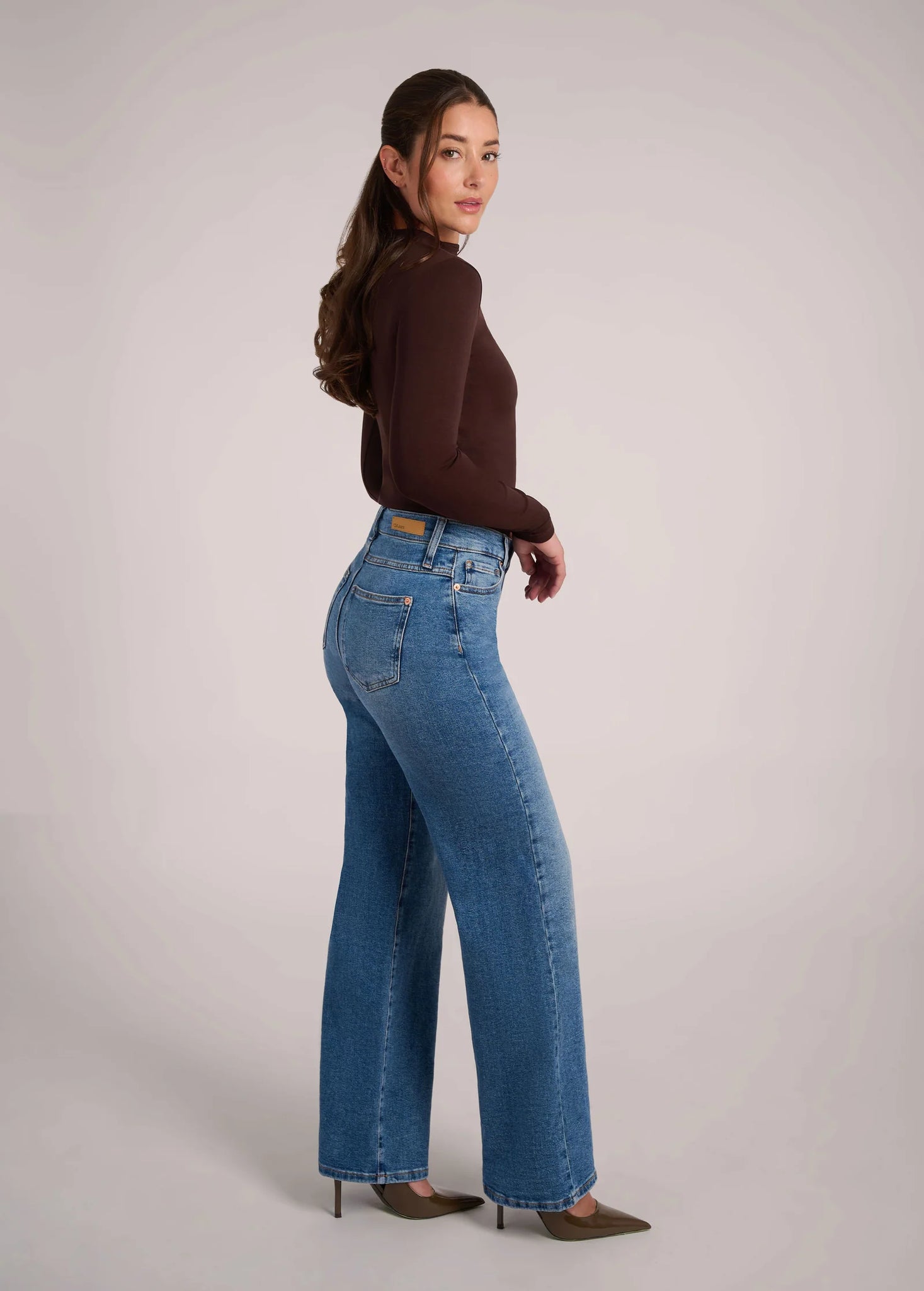 Second Yoga Jeans - Classic Rise Lily Wide Leg - Jersey