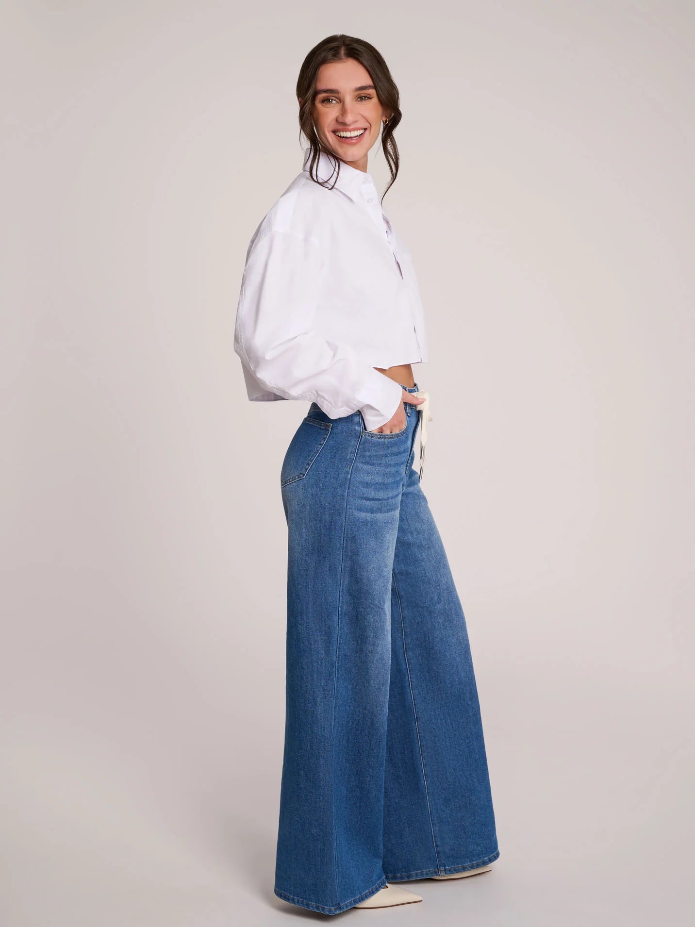 Second Yoga Jeans - High Rise Lily Wide Leg Crocus