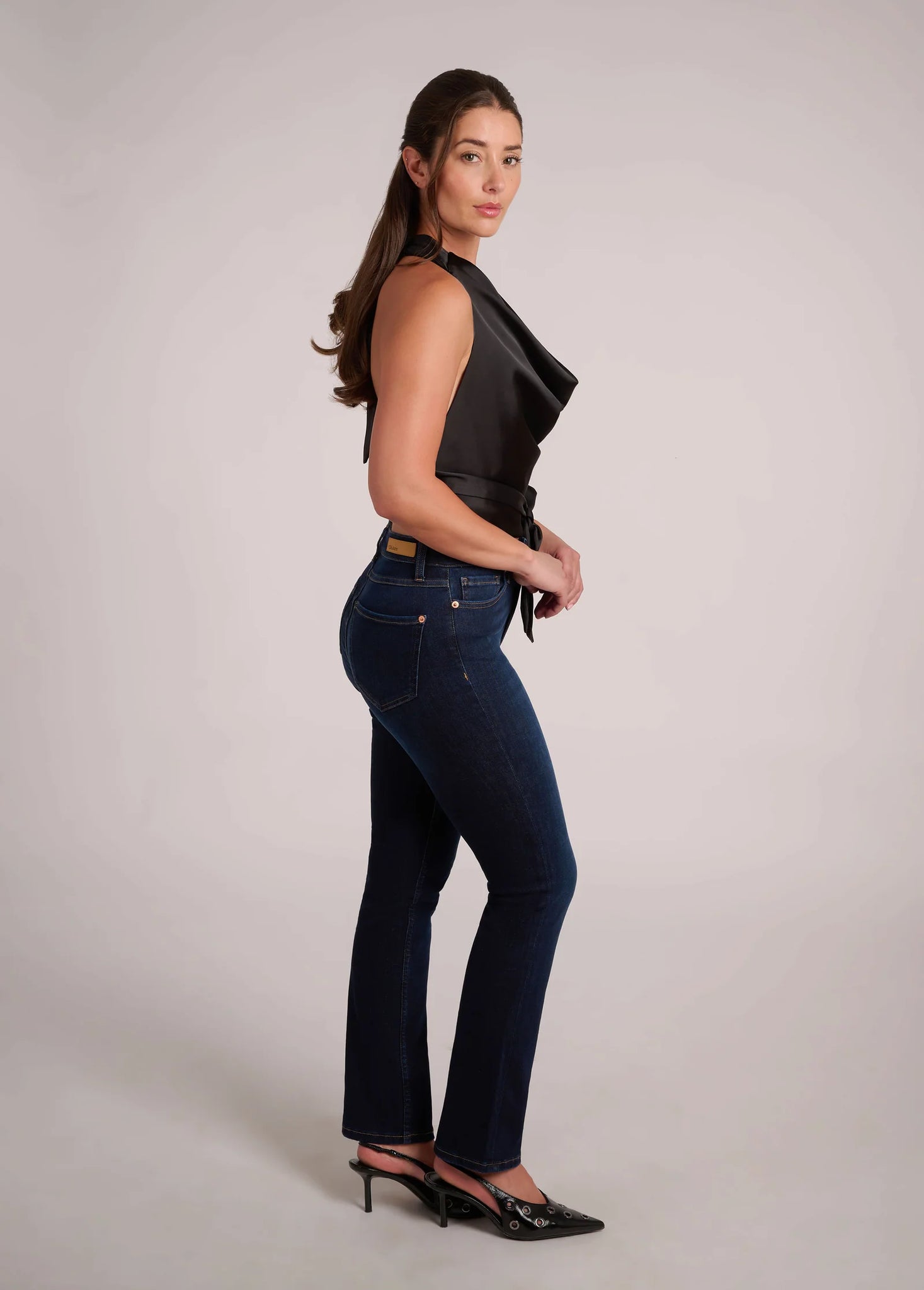Second Yoga Jeans - Classic Rise Emily Slim Dark Wash - Phoenix