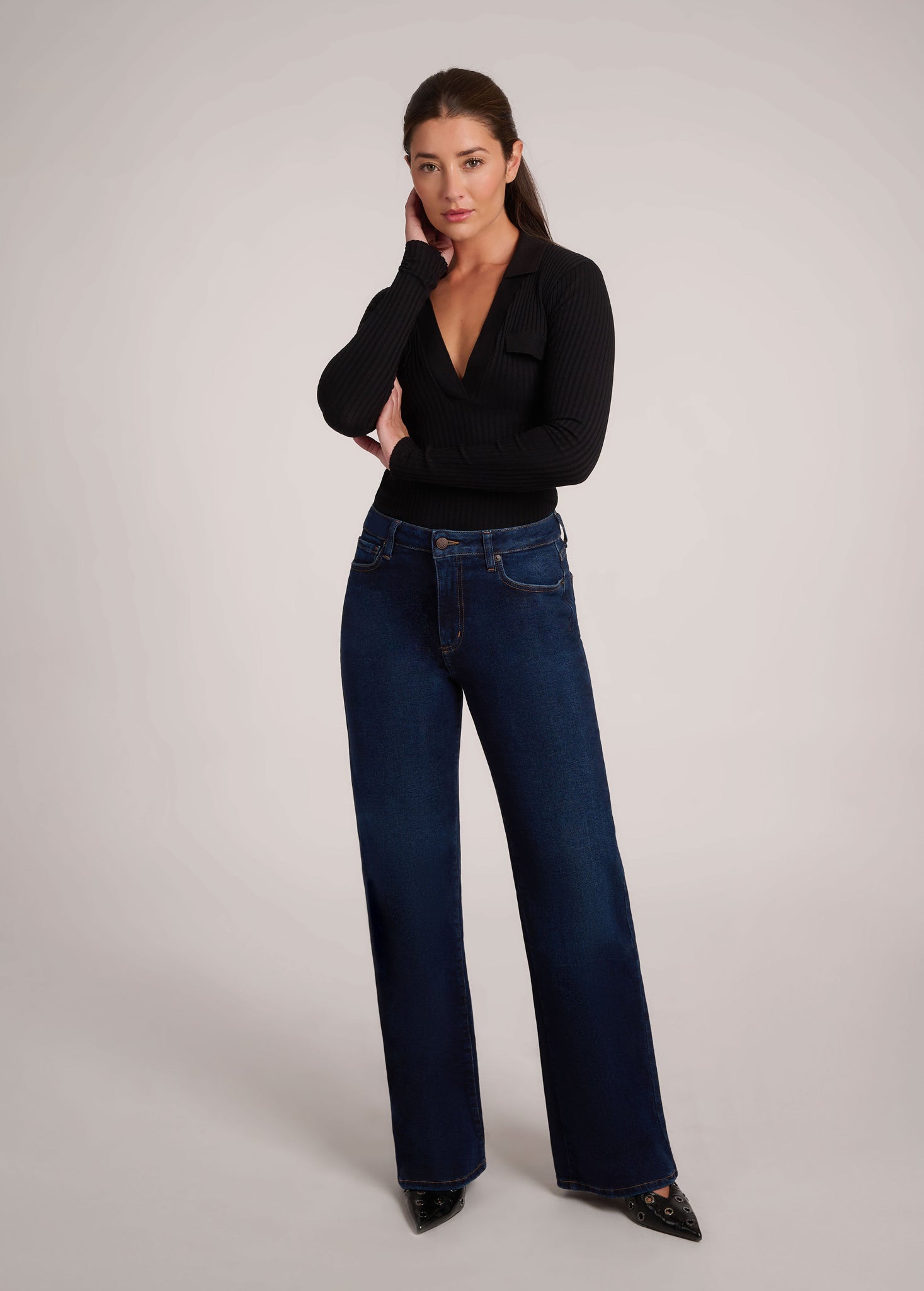 Second Yoga Jeans - Classic Rise Lily Wide Leg Jeans - Maia