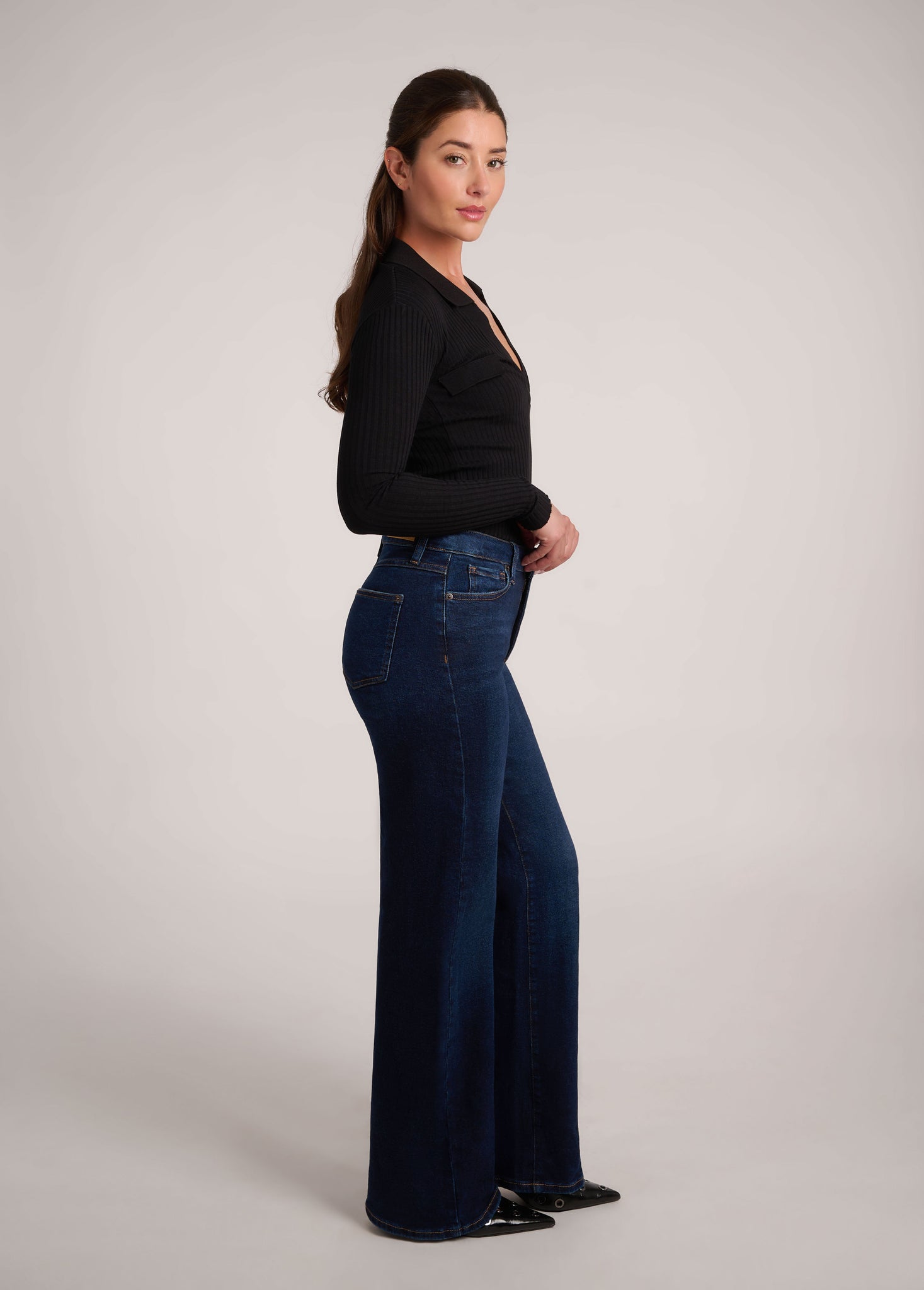 Second Yoga Jeans - Classic Rise Lily Wide Leg Jeans - Maia