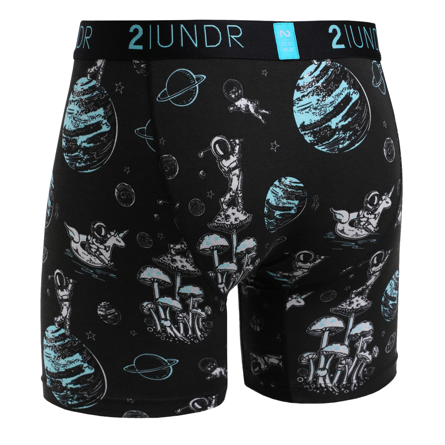 2UNDR - Printed Swing Shift Boxers Space Golf - all things being eco chilliwack
