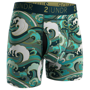 2UNDR - Printed Swing Shift Boxers White Caps 