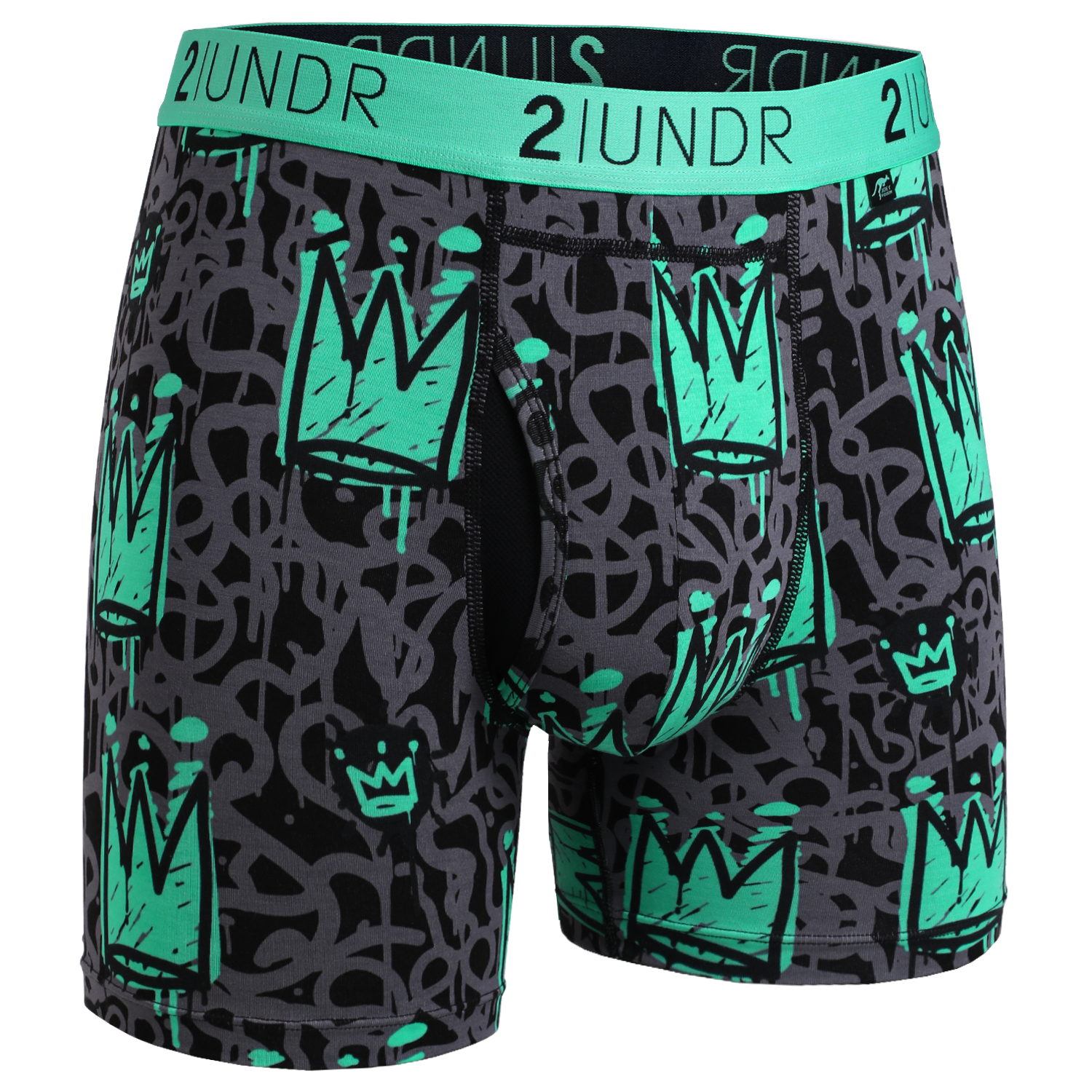2UNDR - Printed Swing Shift Boxers Crowns