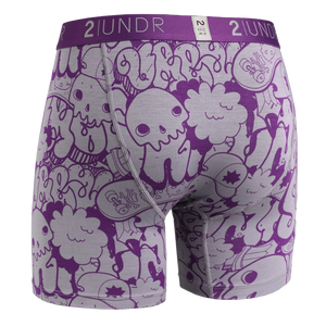 2UNDR - Printed Swing Shift Boxers Skulled