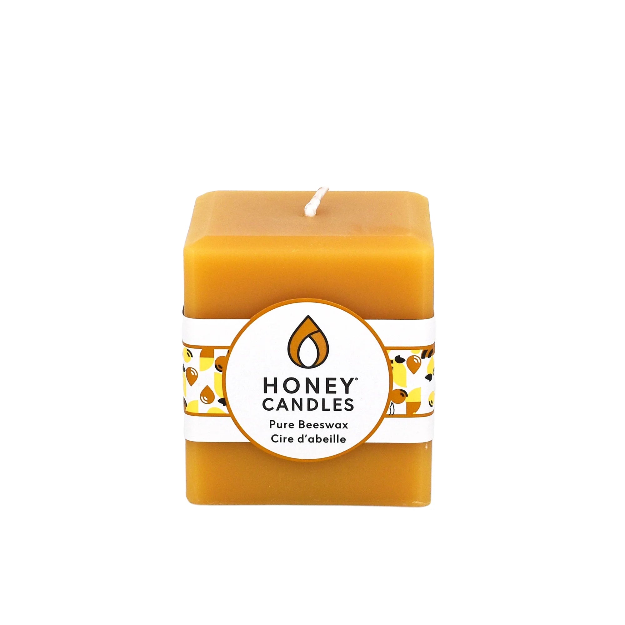 Honey Candles - 3" Square Pillar Candle