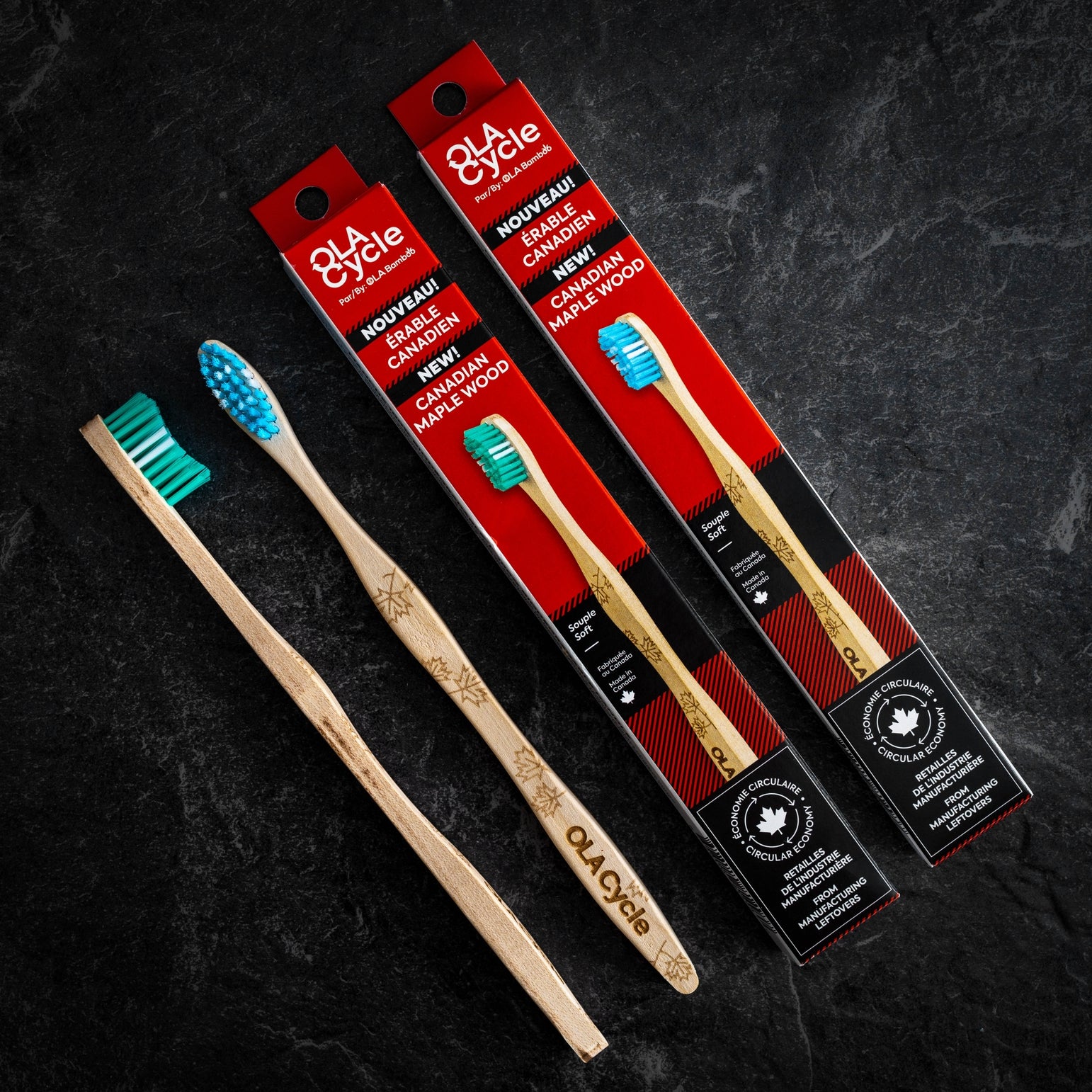 Ola Bamboo - Adult Maple Wood Toothbrush