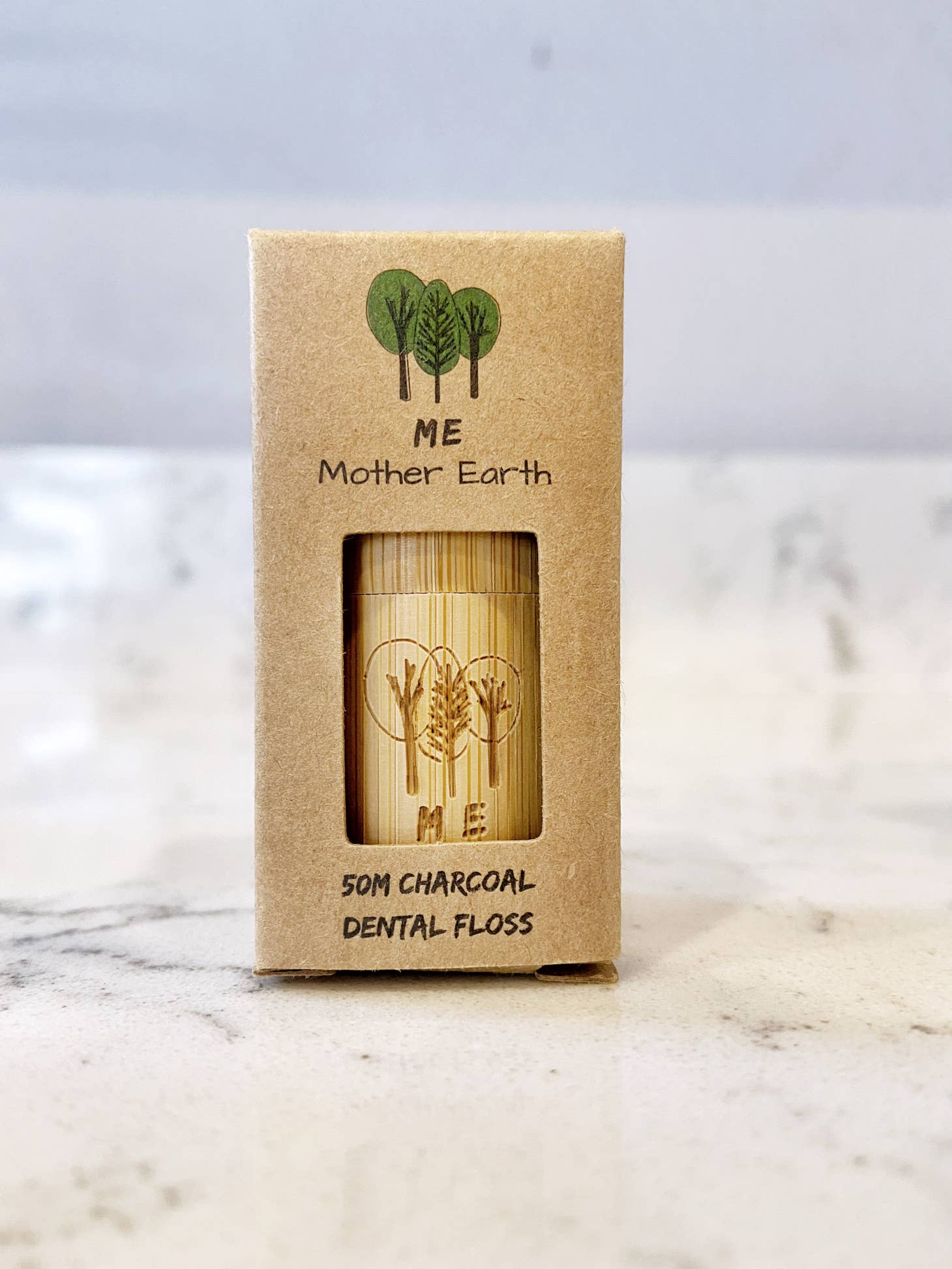 Me Mother Earth - Bamboo Charcoal Vegan Dental Floss