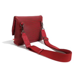 Co-Lab - Claudia Mille Feuille Clutch - vegan leather bag with belt style straps