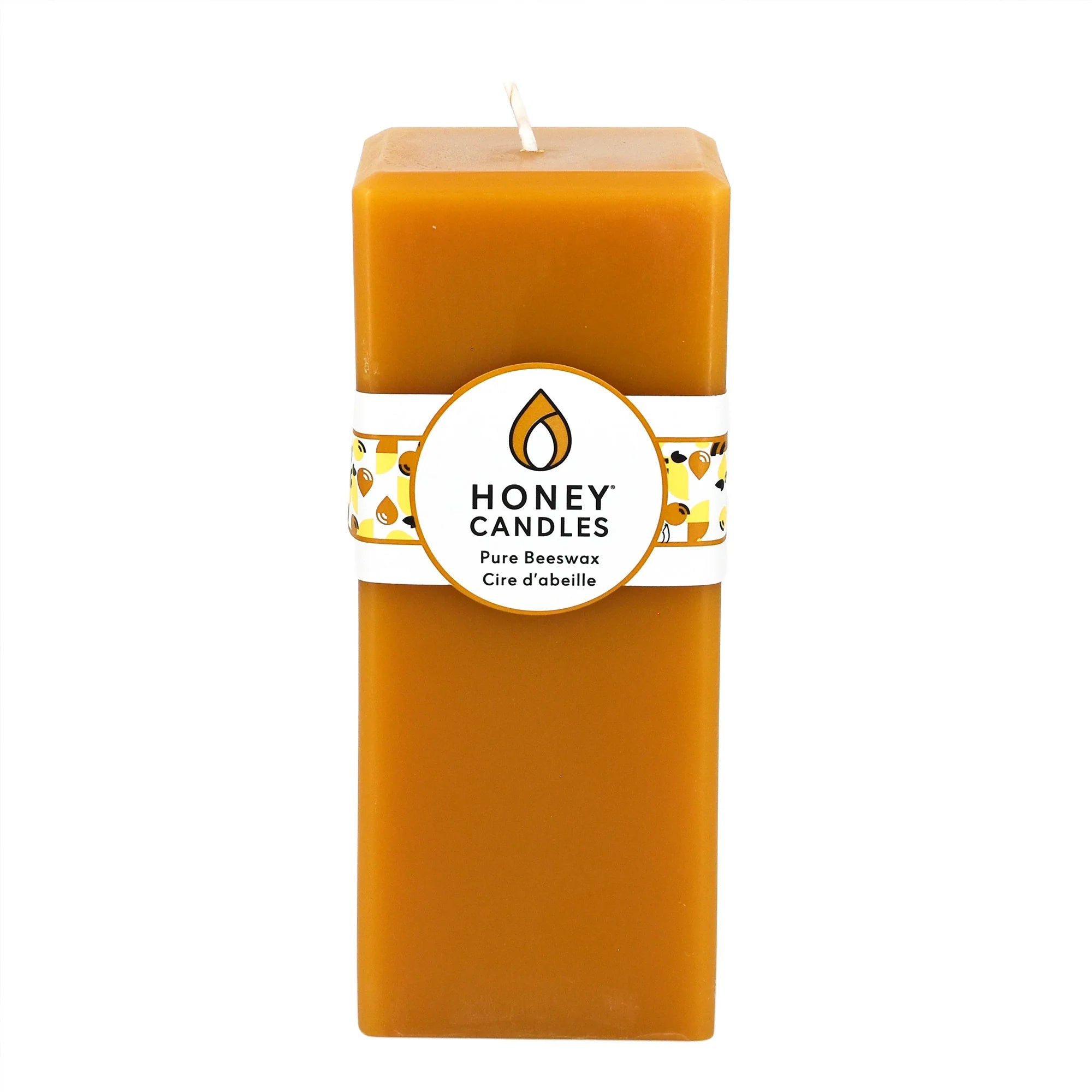 Honey Candles - 7" Square Pillar Candle