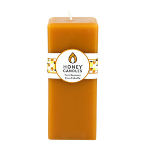 Honey Candles - 7" Square Pillar Candle