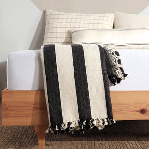 MOA - Minimalist 100% Turkish Cotton Throw Blanket - all things being eco chilliwack - organic cotton bedding