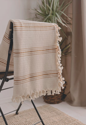 MOA - Minimalist 100% Organic Turkish Cotton Throw Blanket