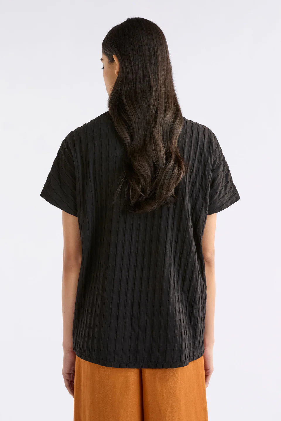 Elk The Label - Orta Boxy Textured Tee Shirt