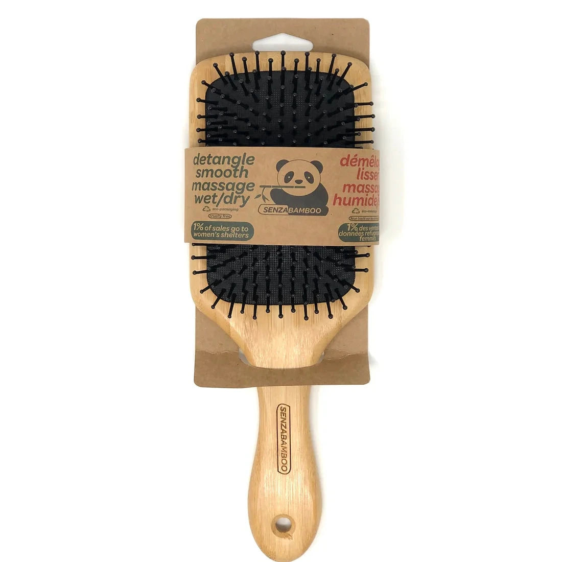 SenzaBamboo - Paddle Bamboo Hair Brush