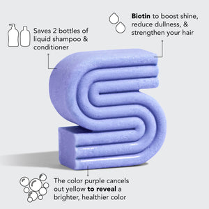 Kitsch - Purple Toning Biotin Shampoo Bar - all things being eco chilliwack - natural haircare and shampoo