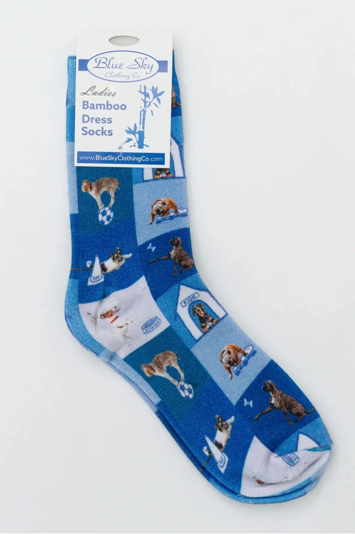 Blue Sky - Ladies Printed Bamboo Dress Socks
