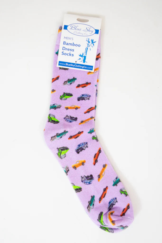 Blue Sky - Men's Printed Bamboo Dress Socks