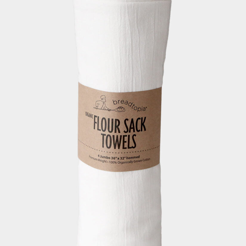 Breadtopia - Organic Cotton Flour Sack Towels — Set of 4 Jumbo