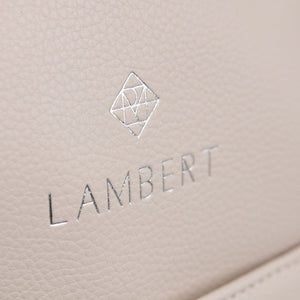 Lambert - The Charlie 3-in-1 Handbag - all things being eco chilliwack - Canadian designed vegan purses - cruelty free fashion - logo detail