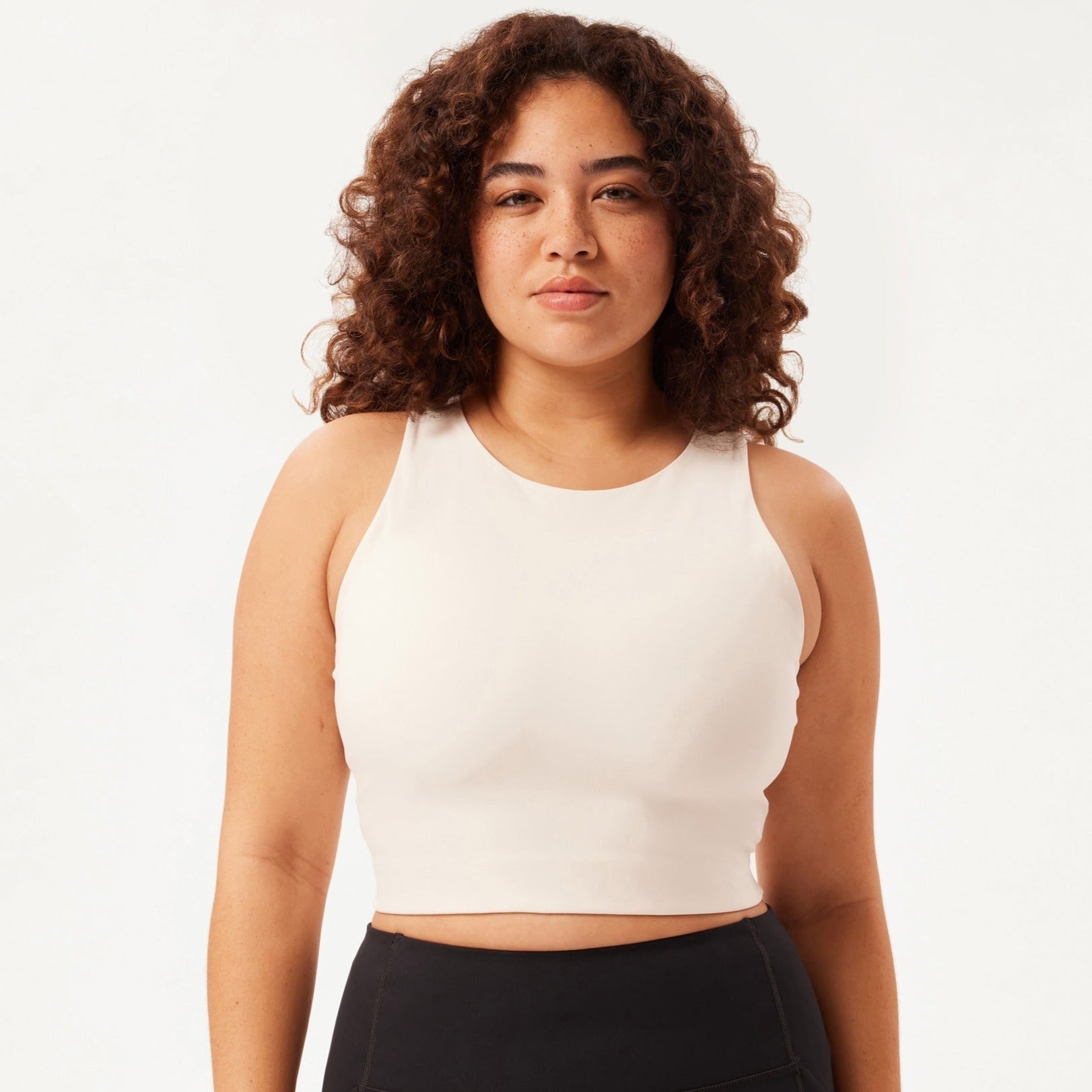 Girlfriend Collective - RPET Dylan Tank Bra Ivory  Recycled Fair Trade  Lingerie – All Things Being Eco