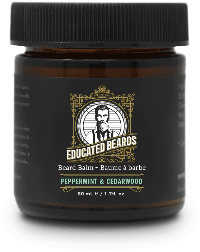 Educated Beards - Peppermint & Cedarwood Beard Balm - all things being eco - chilliwack - organic beard balm