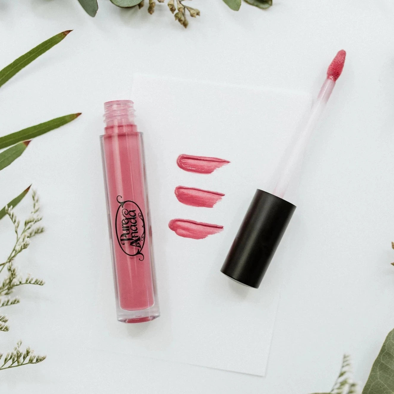 Pure Anada - Exquisite Natural Matte Lip Gloss Guava - all things being eco chilliwack canada