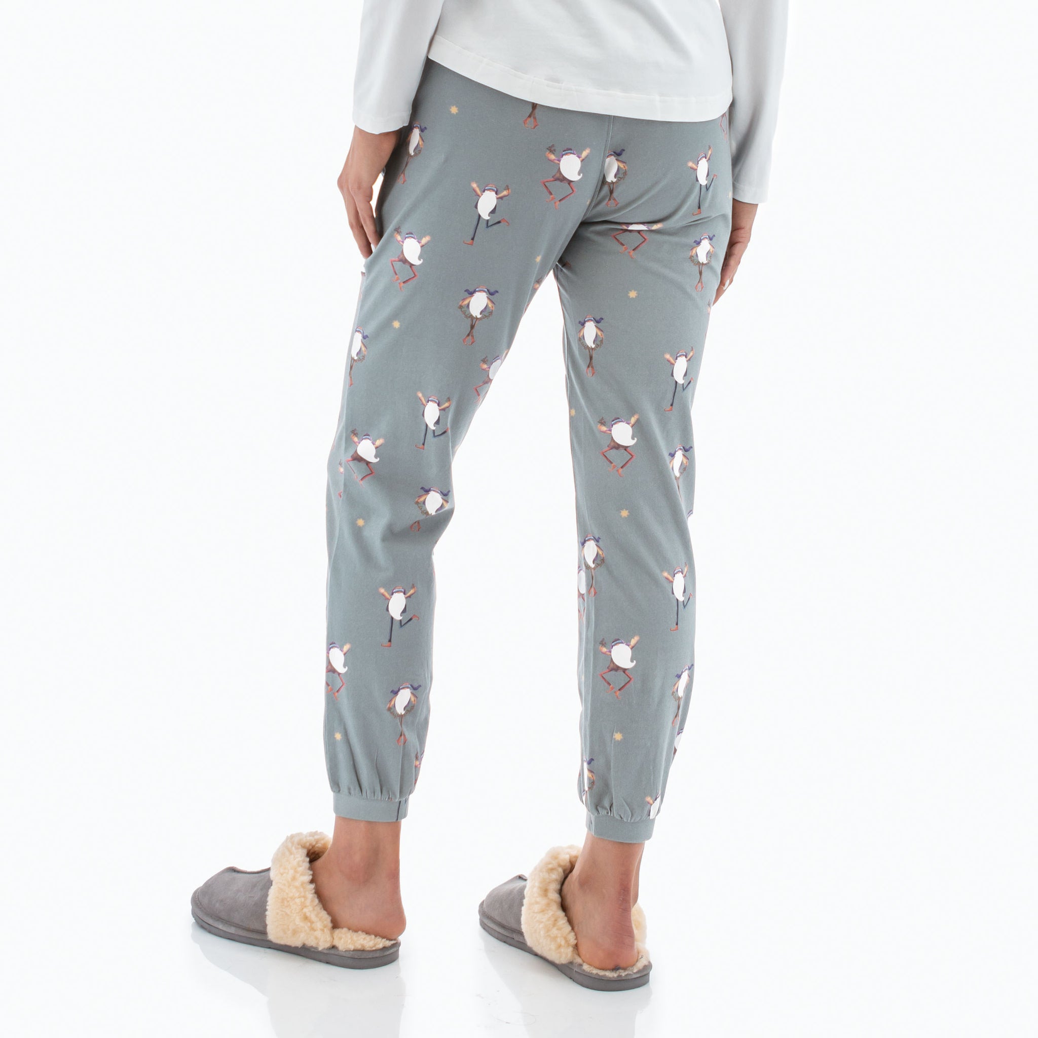 SUPER SALE! NWT Joyspun Women's Pajama Christmas Sleep Pants (Grey Des –  Foxiedeals
