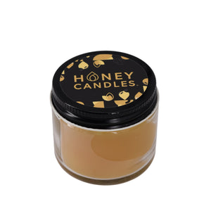 Honey Candle- Jar Candle - All things Being Eco- Chilliwack BC- Beeswax- Made in Canada- 