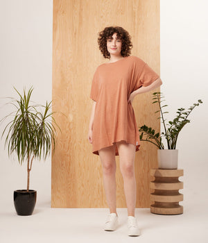 Known Supply - Wyatt Shirt Dress - all things being eco chilliwack canada - women's organic and fair trade fashion and accessories stores - walnut