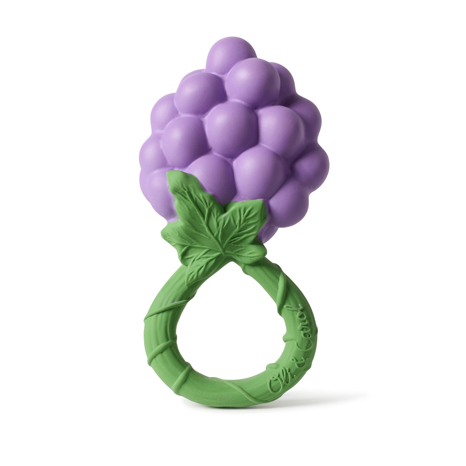Oli & Carol - Natural Rattle Toys - all things being eco chilliwack - natural rubber teething toys - grapes