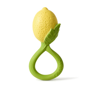 Oli & Carol - Natural Rattle Toys - all things being eco chilliwack - natural rubber teething toys - lemon